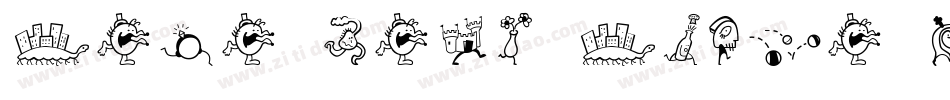 Mini Pics Mardi Gras Hip字体转换